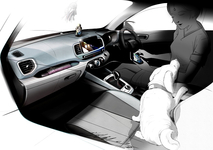 Hyundai Venue design sketches released - Image 3